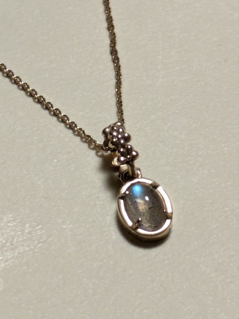 agete K10ネックレスチェーン（50cm）アガット　スライド調整