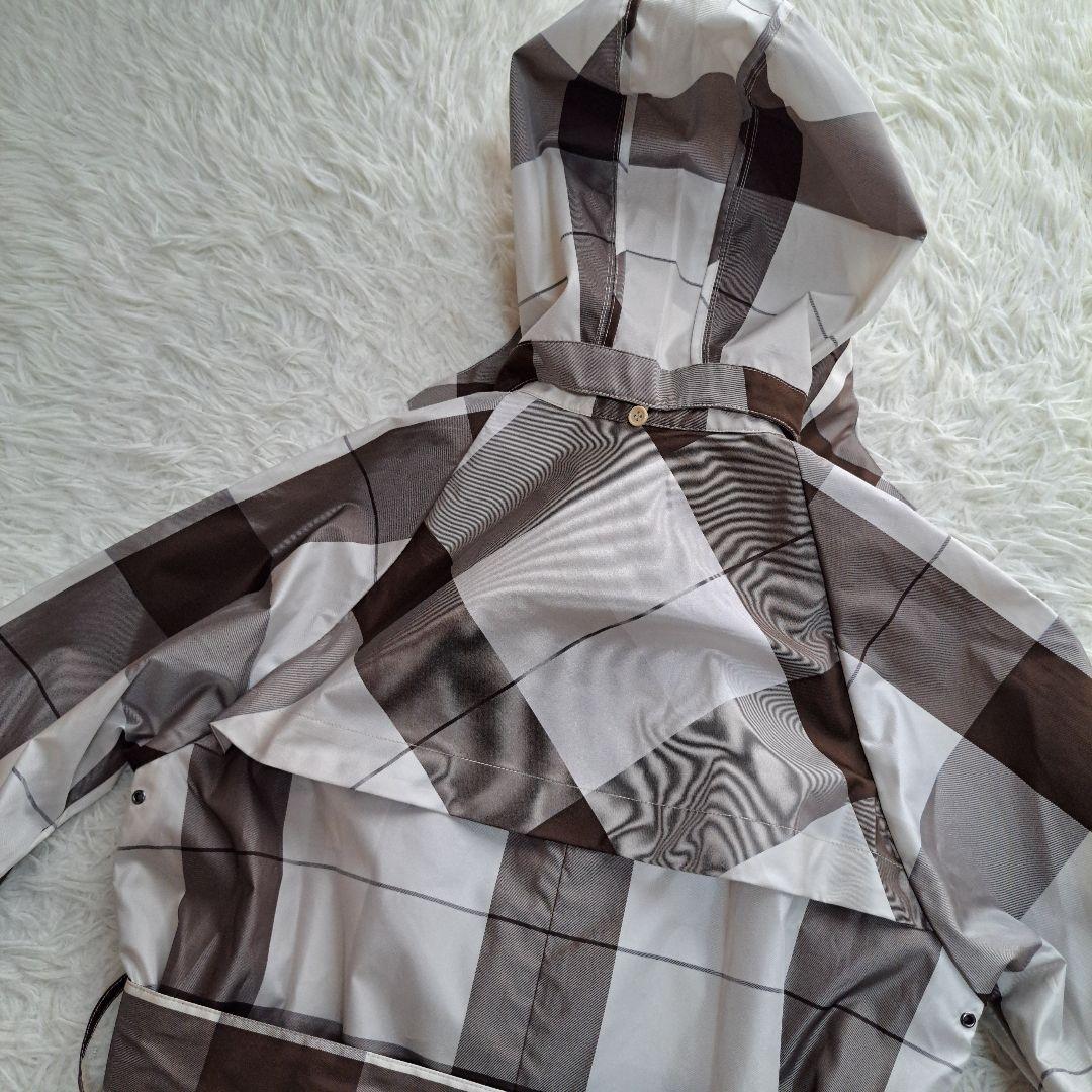 【美品】【Aquascutum】トレンチデザイン チェック レインコート