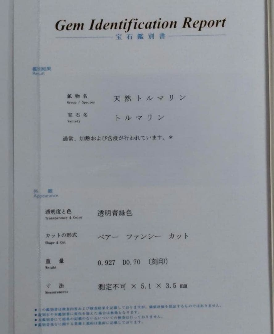 絶品！パライバトルマリン♡ダイヤ♡ネックレス♡K18WG 中央宝研鑑定書分析