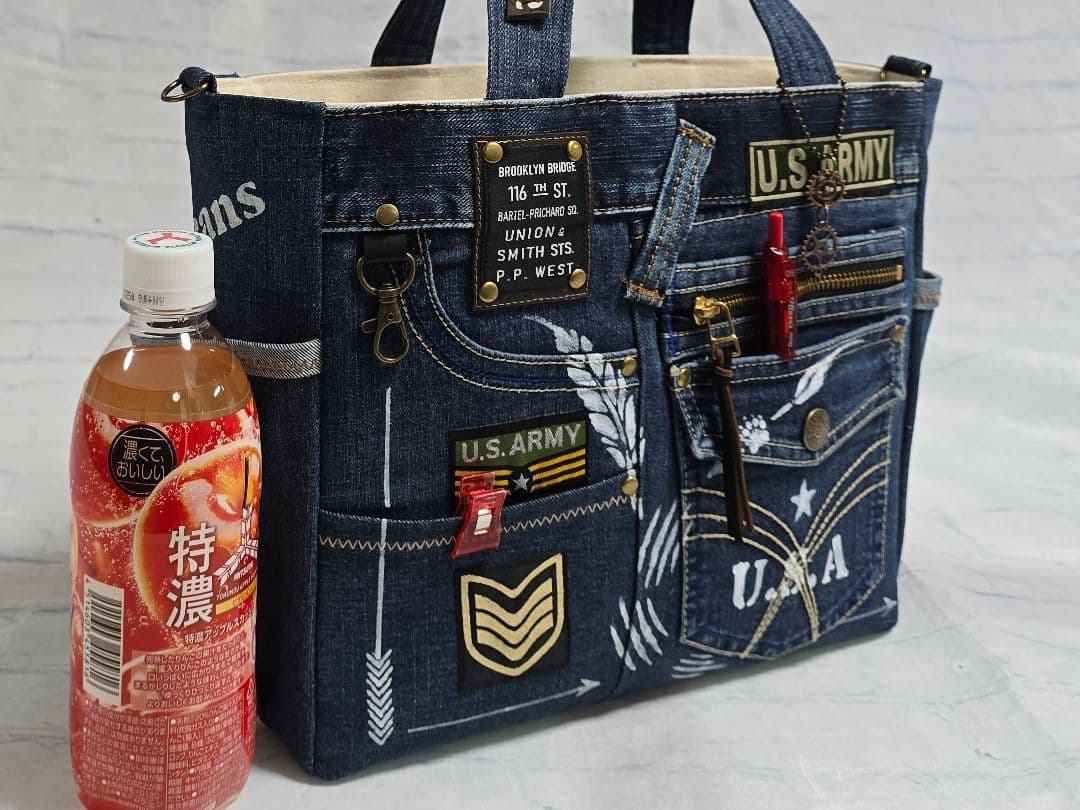 デニムリメイクトートバッグ大きめ ＆サコッシュ 4点 専用