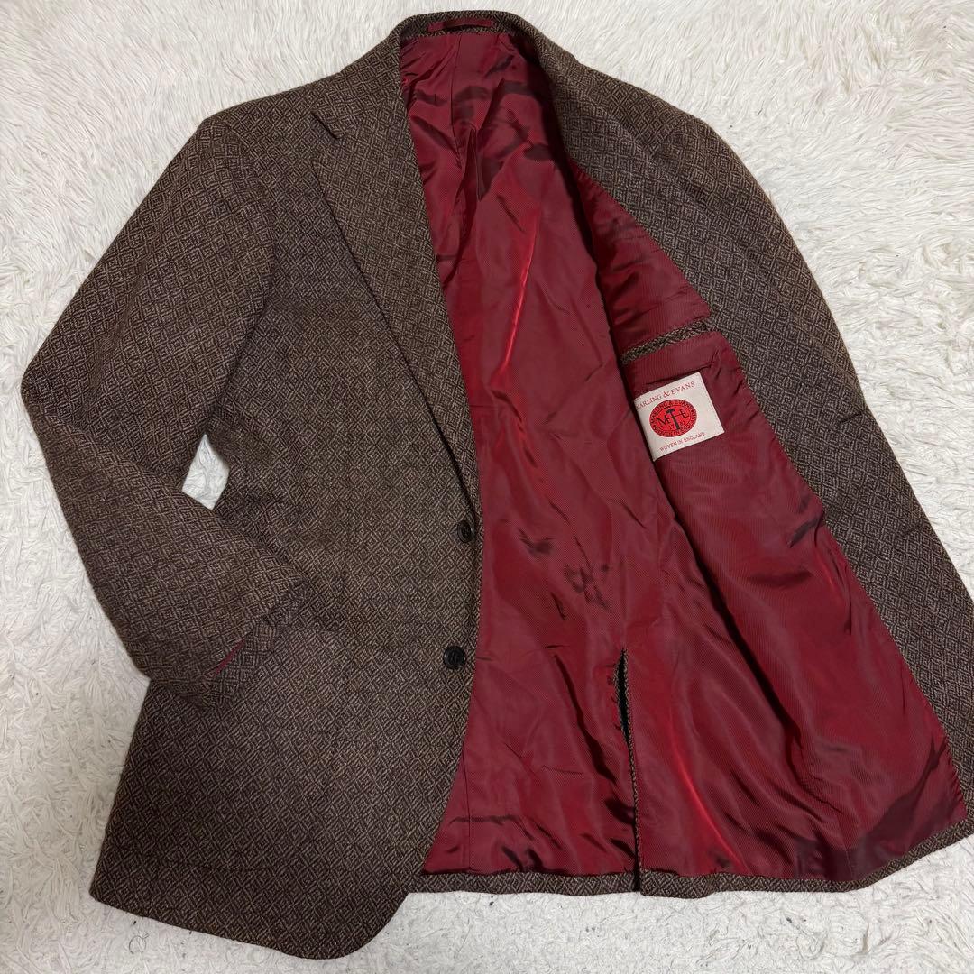 近年極美品　リングジャケット製　5周年限定　ツイードテーラードジャケット　総柄