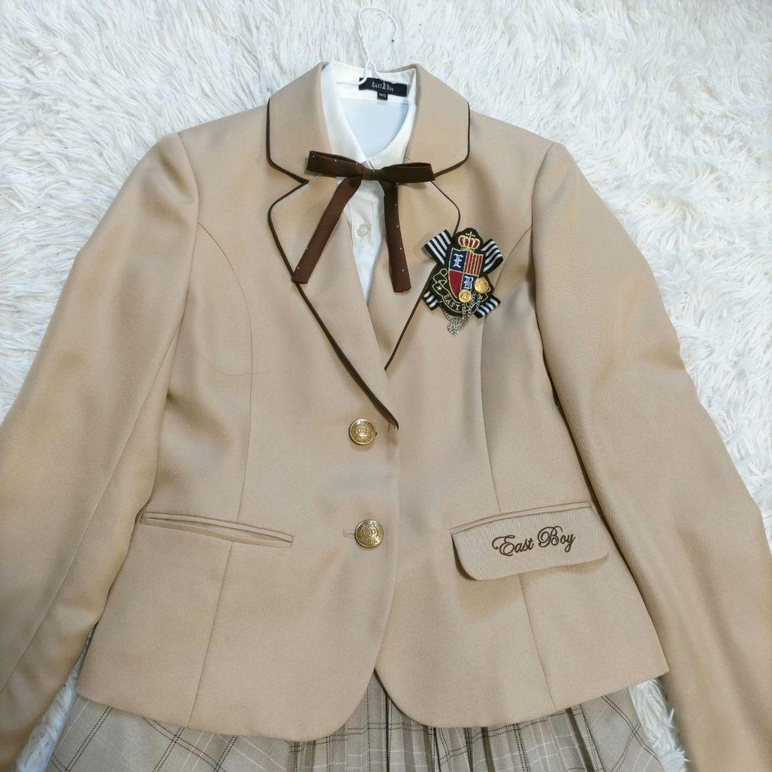 EASTBOY 165 女の子 卒服 卒業式 ベージュ 制服風 5点セット