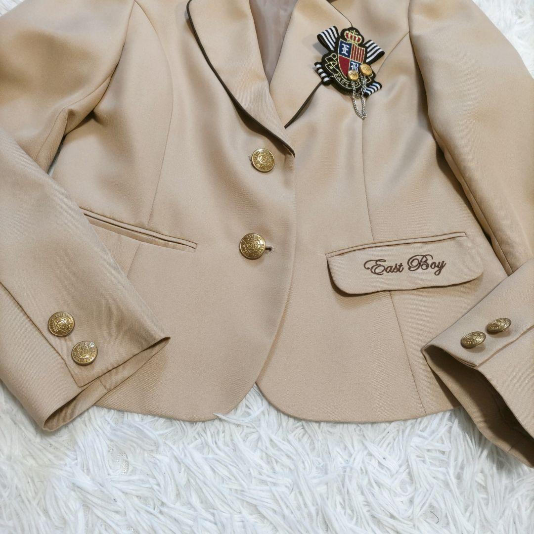 EASTBOY 165 女の子 卒服 卒業式 ベージュ 制服風 5点セット