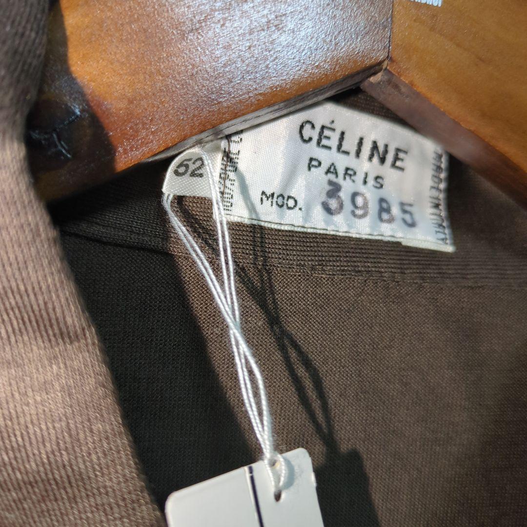 CELINE セリーヌ　ポロシャツ　長袖　オールド　OLD 馬車刺繍
