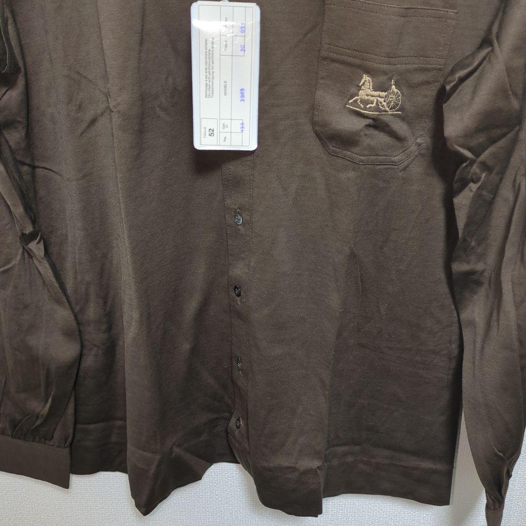 CELINE セリーヌ　ポロシャツ　長袖　オールド　OLD 馬車刺繍