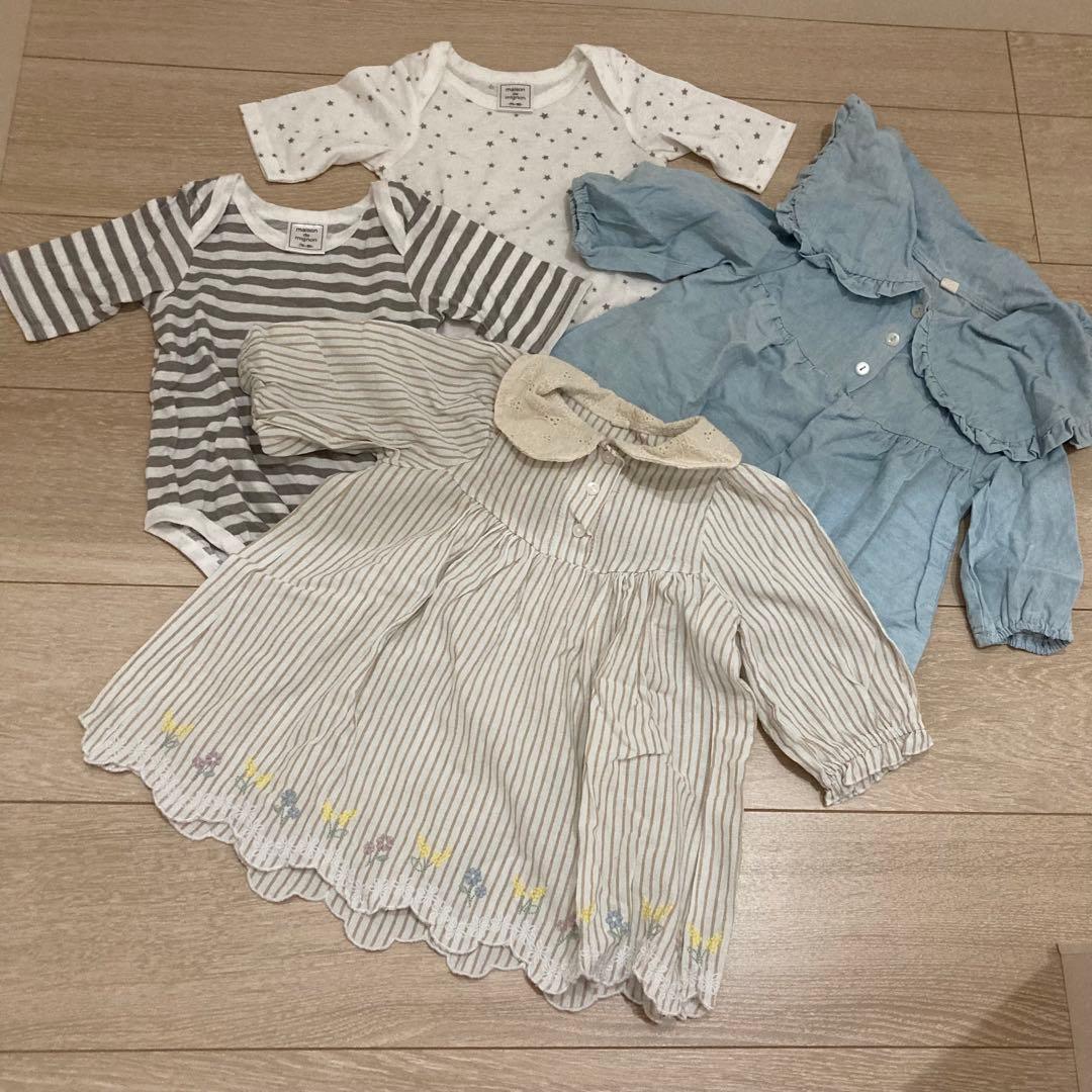 バースデイ テータテート ママラク オーガニックコットン トップス ワンピース