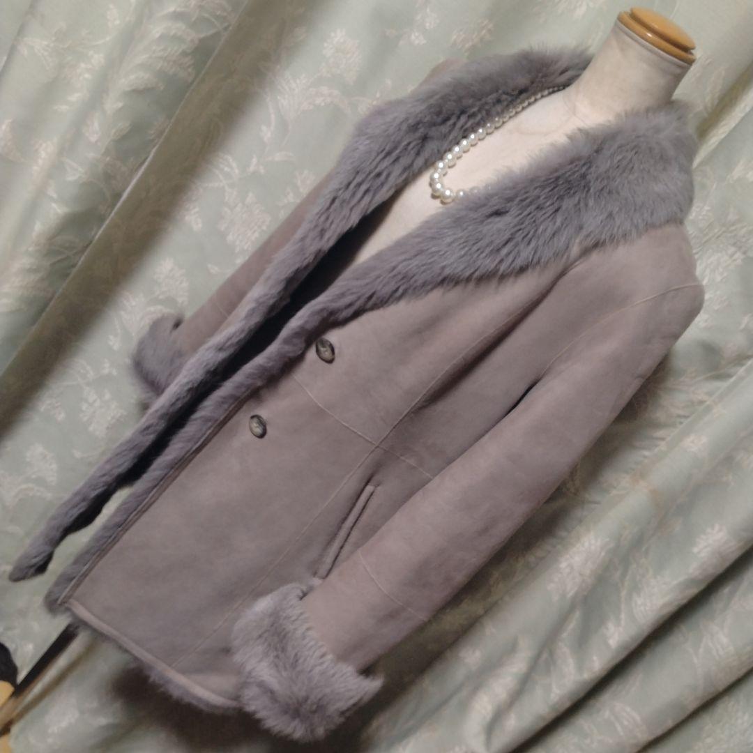 美品✩本物✩ムートン✩軽い✩柔らか✩ファーコート✩綺麗ですよ