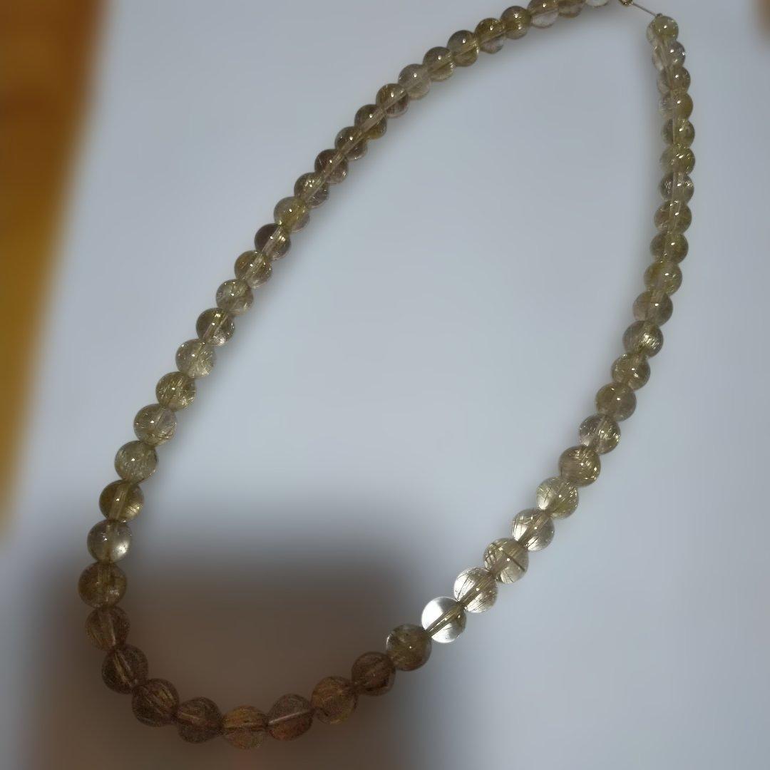 ルチルクォーツ ネックレス k18