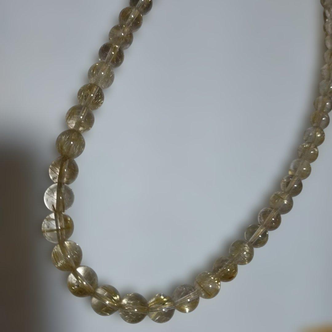 ルチルクォーツ ネックレス k18