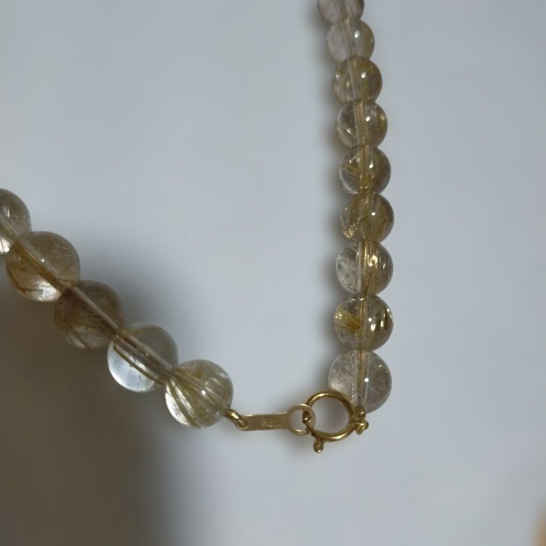 ルチルクォーツ ネックレス k18