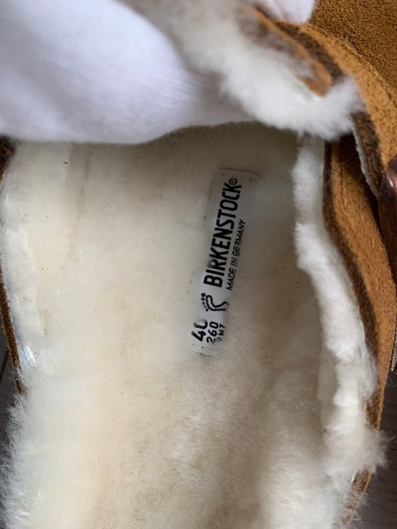 ビルケンシュトック　ボストン　ミンク　レギュラー　スエード　40 未使用品