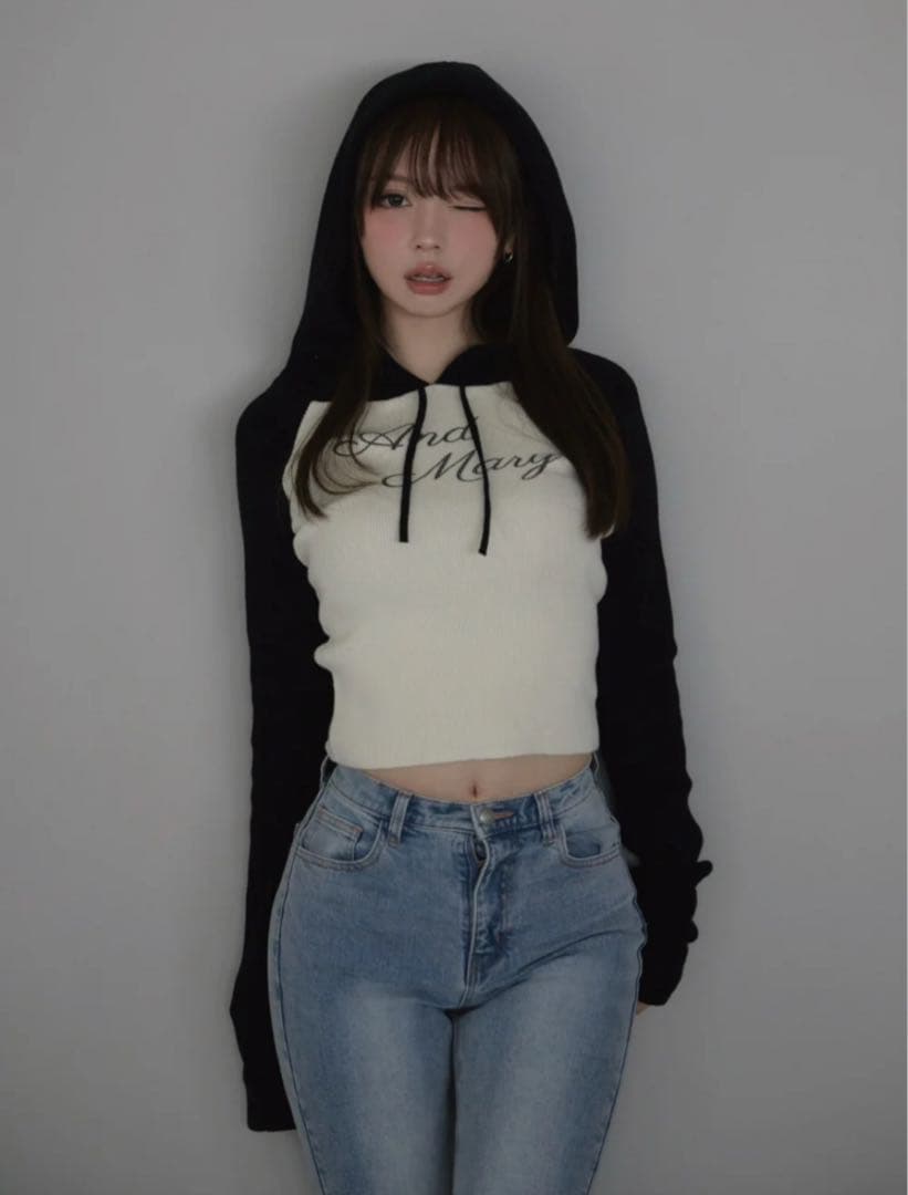 ANDMARY♡Letter mary logo tops新品未使用タグ付き