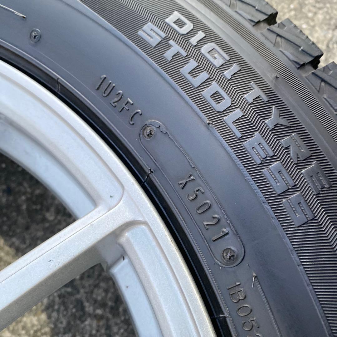 ◇中古バリ溝ダンロップ225/60R17スタッドレスセット30アルファード
