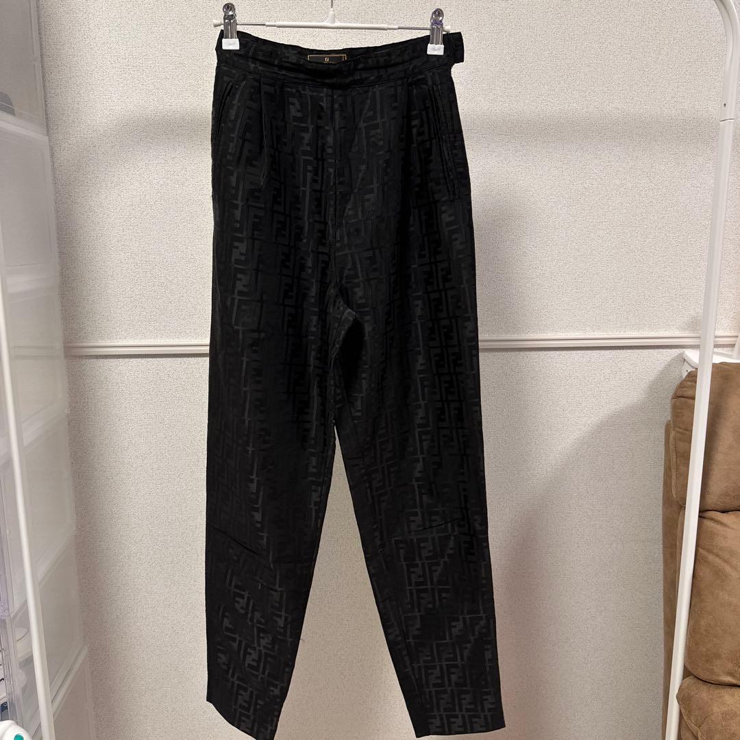 FENDI フェンディ　ズッカ柄　ストレート　パンツ