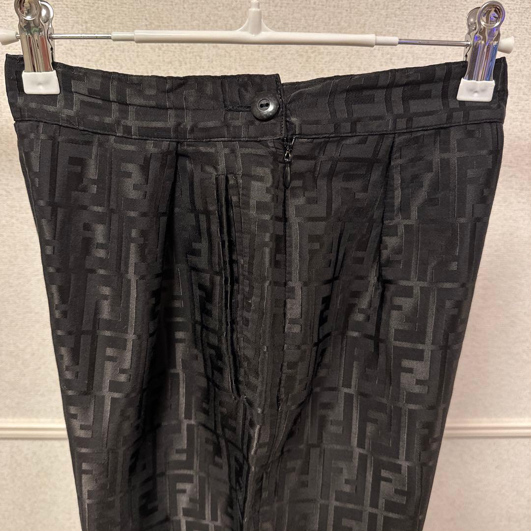 FENDI フェンディ　ズッカ柄　ストレート　パンツ
