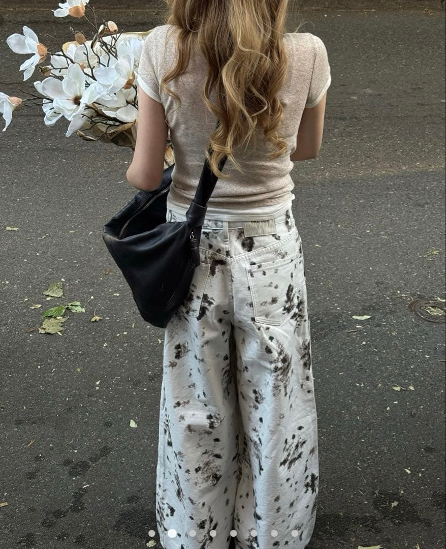 パンツ THE TOE Ios Speckled Denim Pants