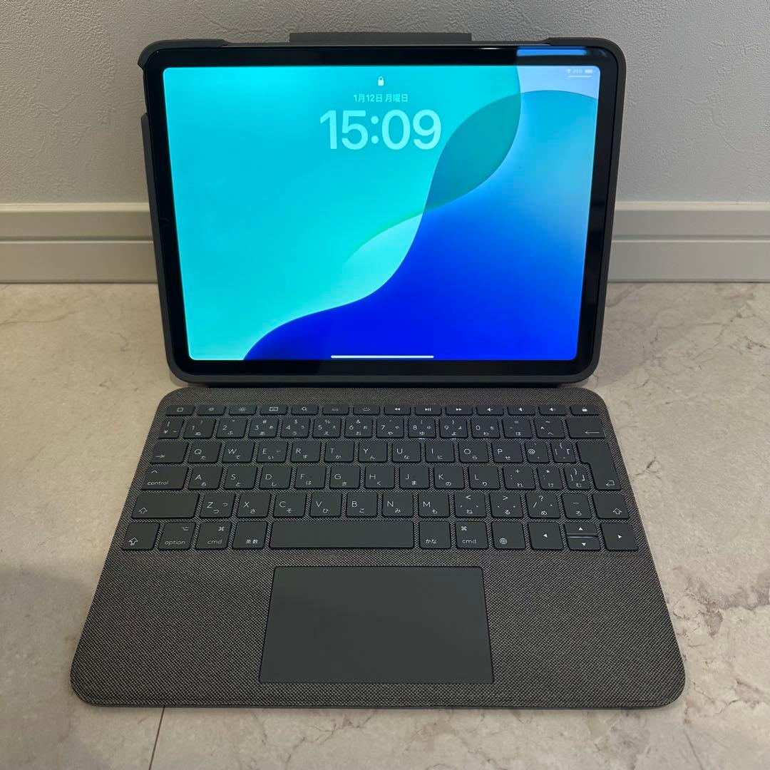 iPad Air 4 64GB ロジクール Folio Touchキーボード