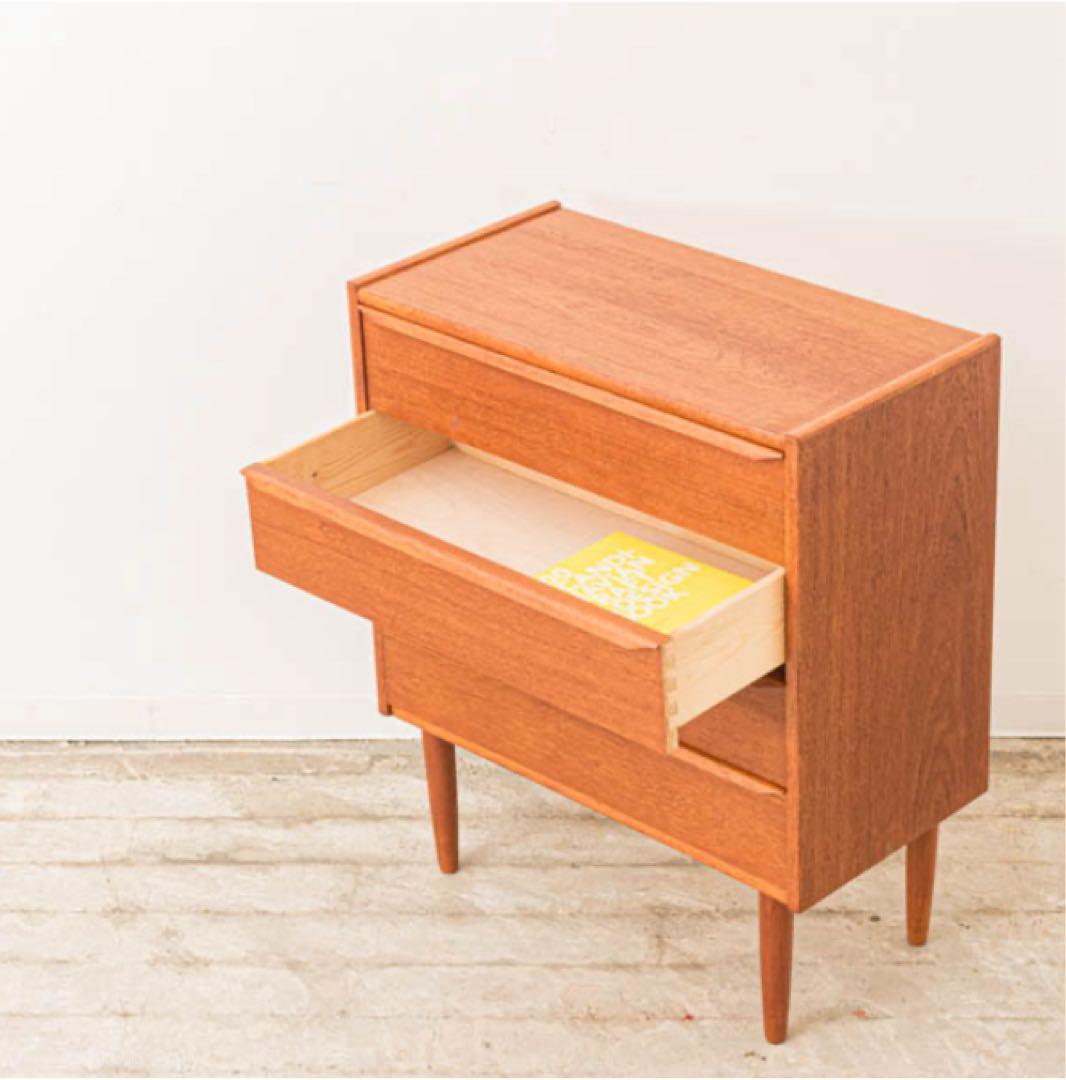 北欧家具 ビンテージ チェスト デンマーク 4段 北欧 チーク