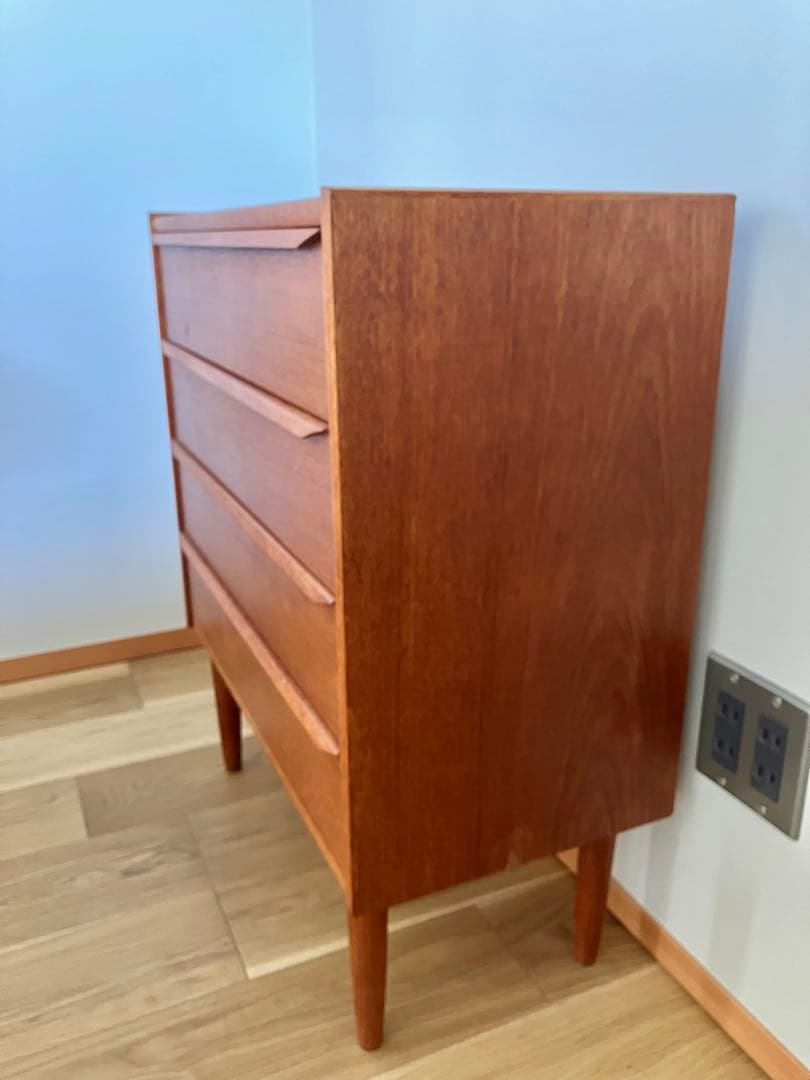 北欧家具 ビンテージ チェスト デンマーク 4段 北欧 チーク