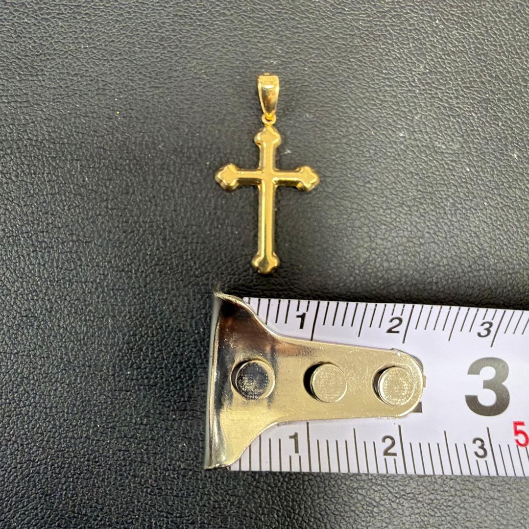 ララクリスティー　クロスネックレストップ K18 0.4g