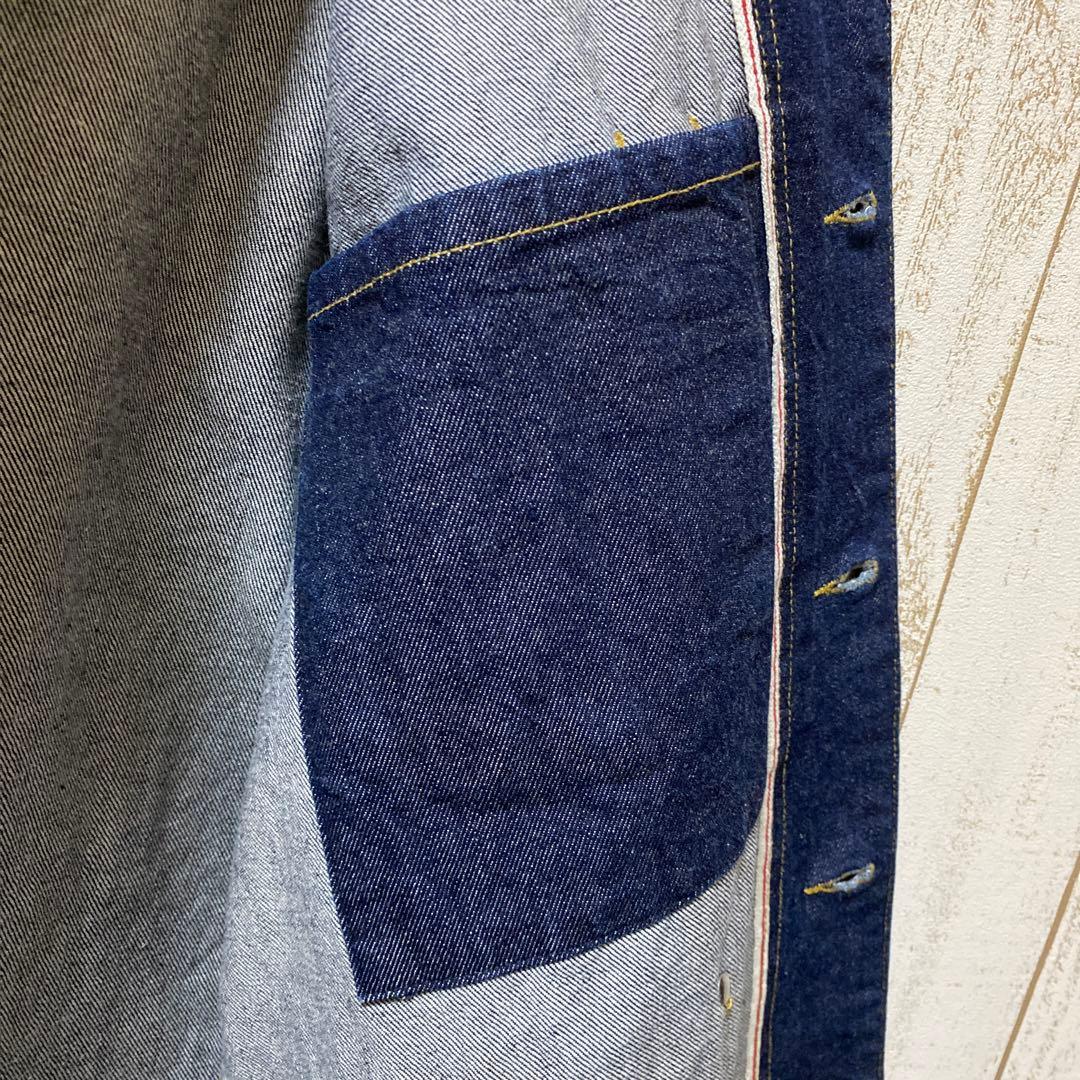 ラルフローレン CHAPS デニム ジャケット カバーオール 赤ミミ L