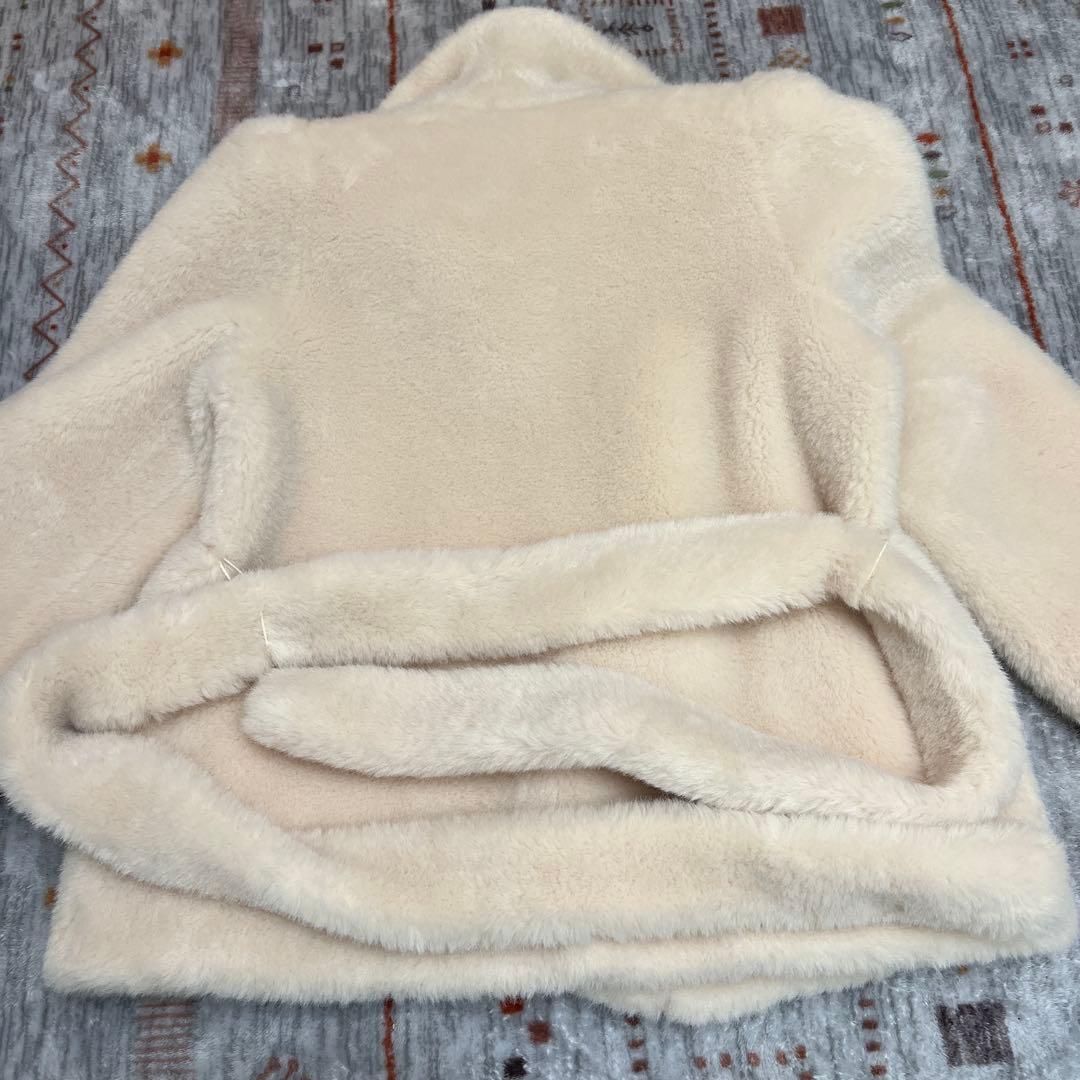 フェイクファーコート　ベルト付き