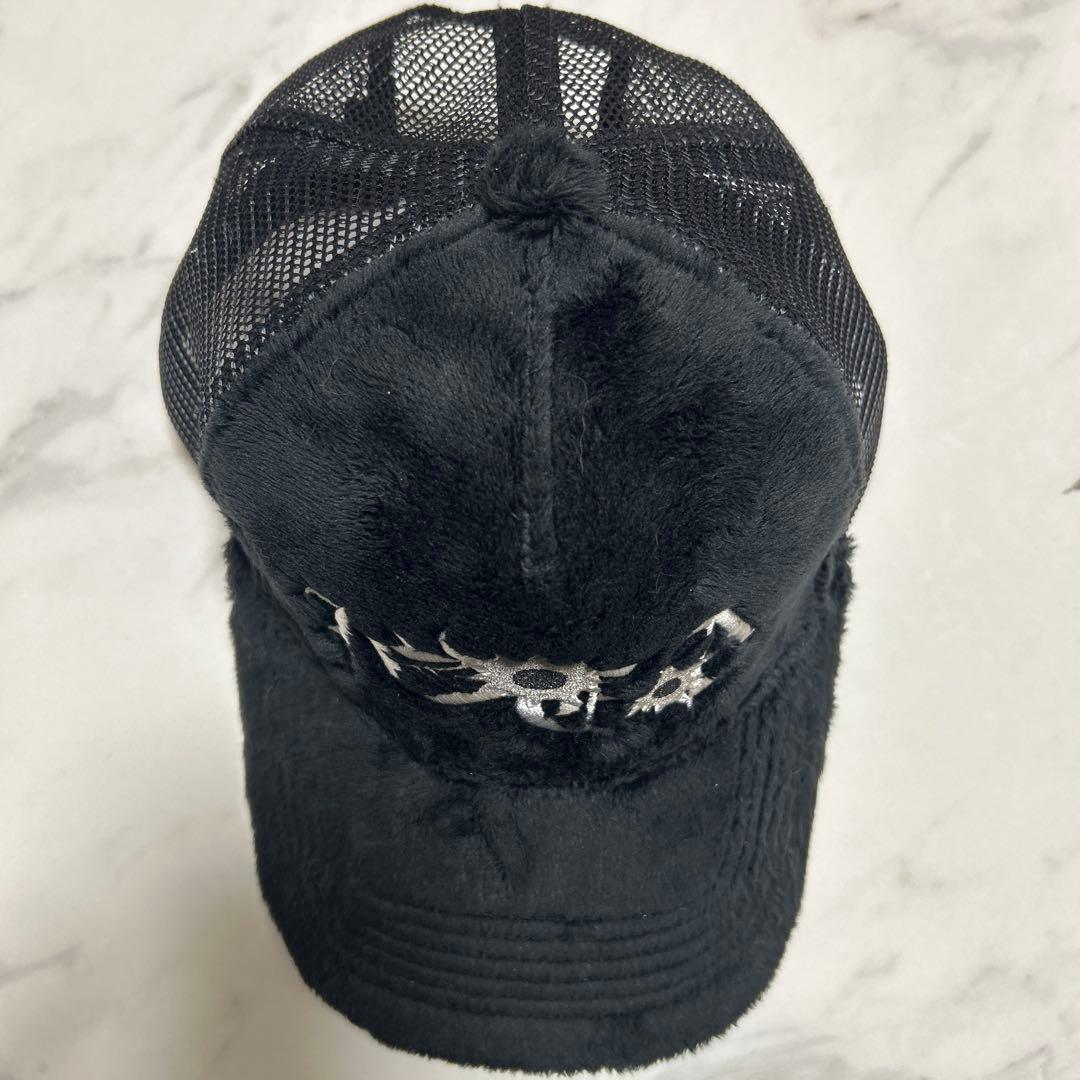 ideaswam ベロアメッシュキャップ 黒