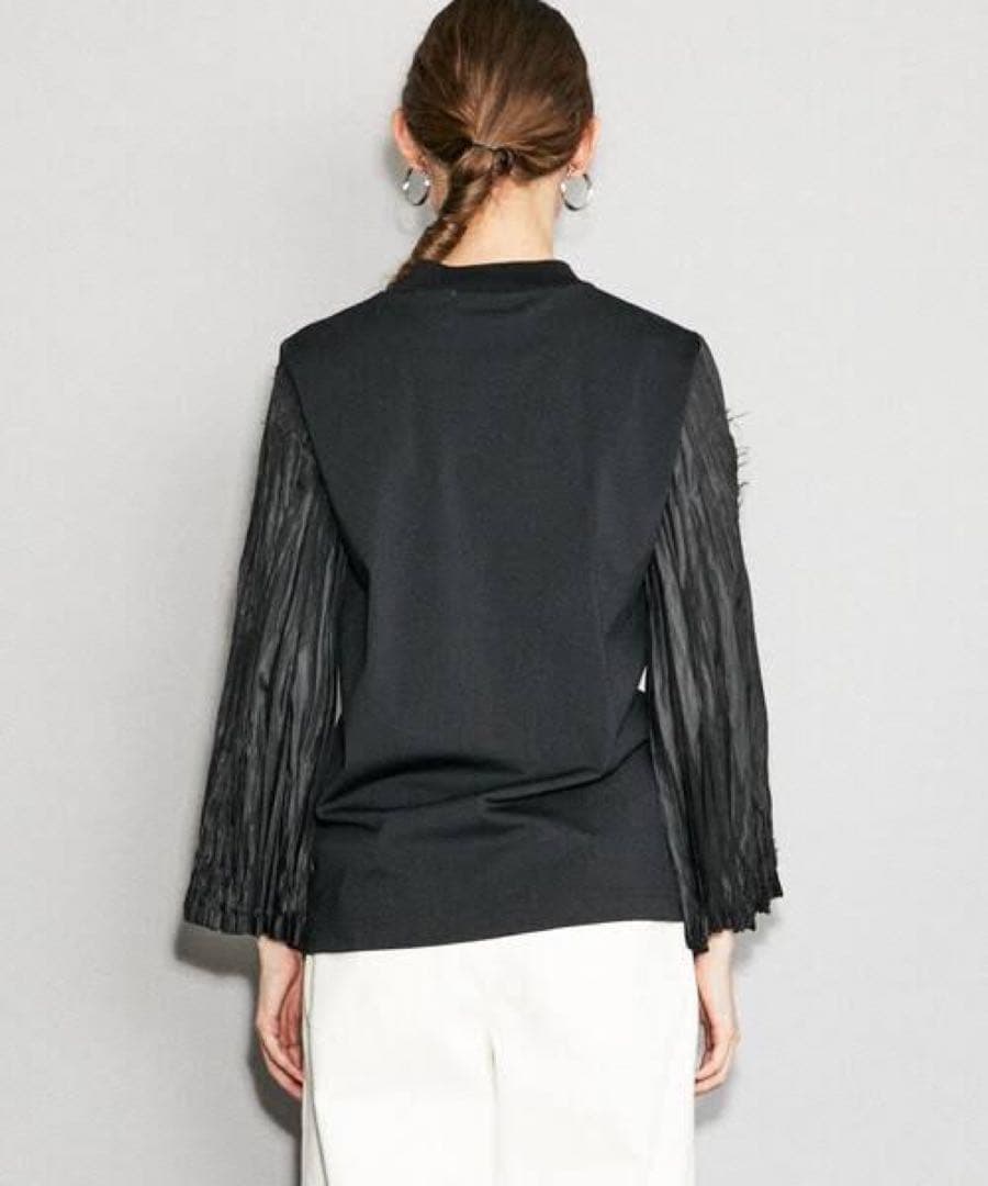 TOGA PULLA プリーツスリーブカットソー