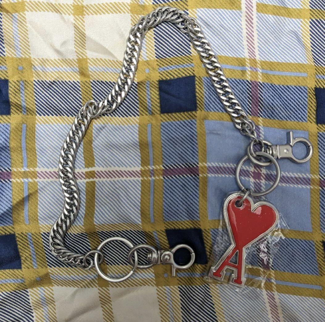 【値下げ】AMI PARIS チェーンキーリング