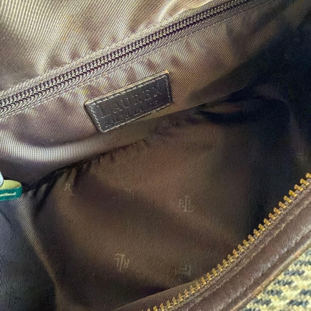 希少 LAUREN RALPH LAUREN 2way ボストン ショルダー