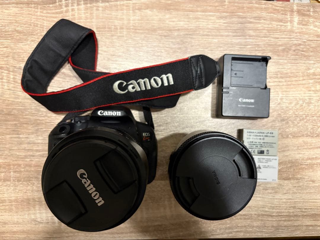 セットCanon EOS Kiss X7 本体、高倍率/広角レンズ