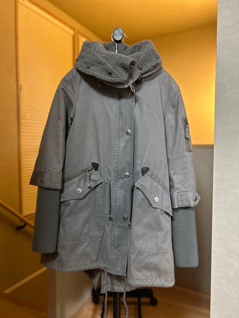 Burberry ブルーレーベル　3wayモッズコート　ミリタリー バーバリー