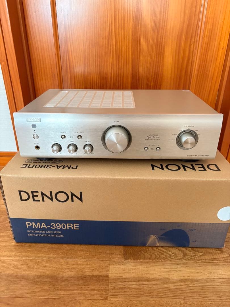動作確認済　DENON PMA-390REプリメインアンプ　元箱有り