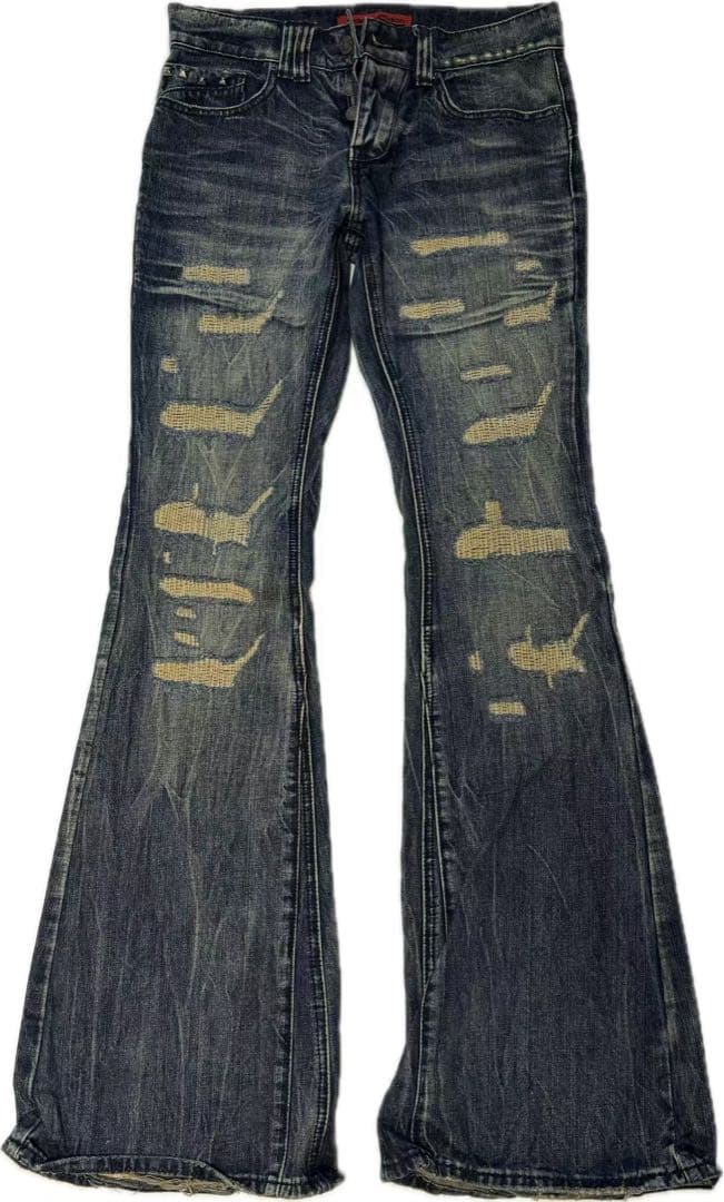 パンツ Jaded London Distressed Flare Jeans