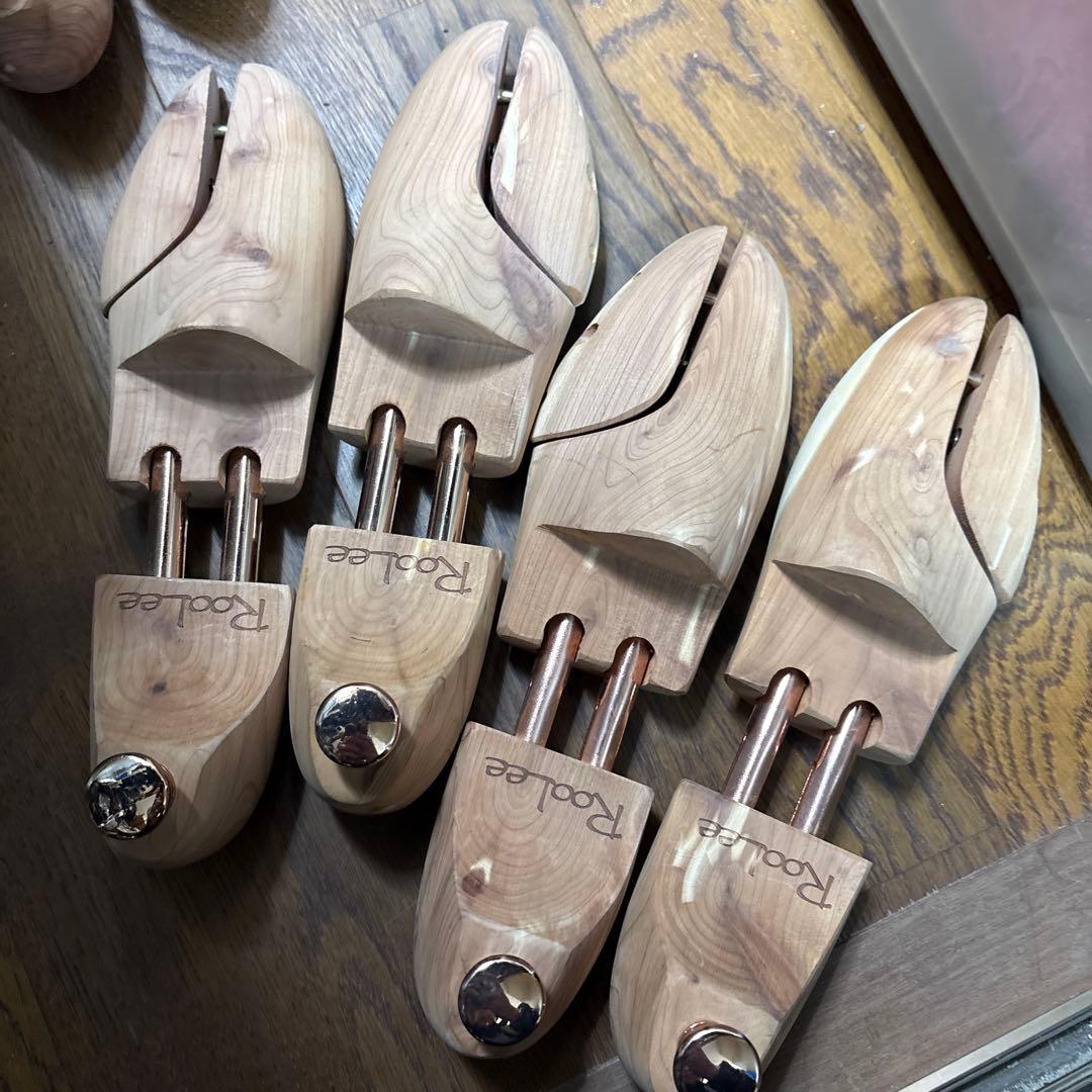 木製シューツリー　シューキーパー　25〜29cm相当　M〜Lサイズ6足分used