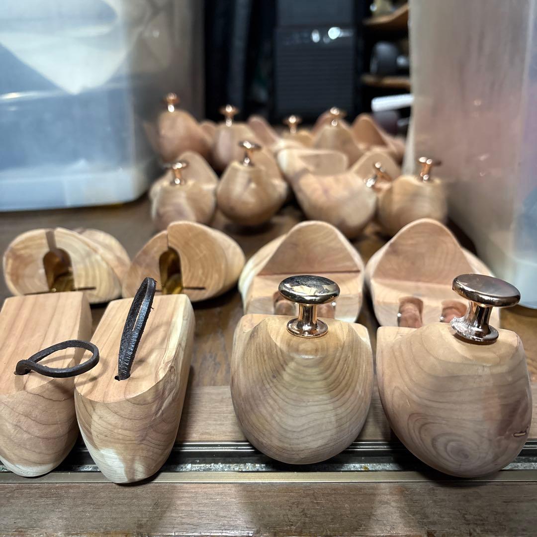 木製シューツリー　シューキーパー　25〜29cm相当　M〜Lサイズ6足分used