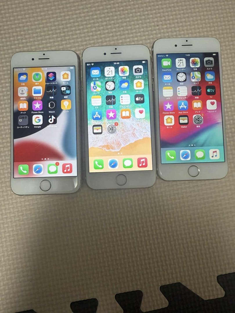 iPhone 6, 6s, 6sのセット。SIMロック