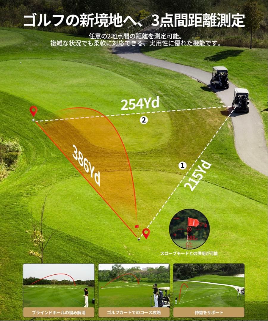 SILLAID VM2 ゴルフ用距離計 ブラック新品