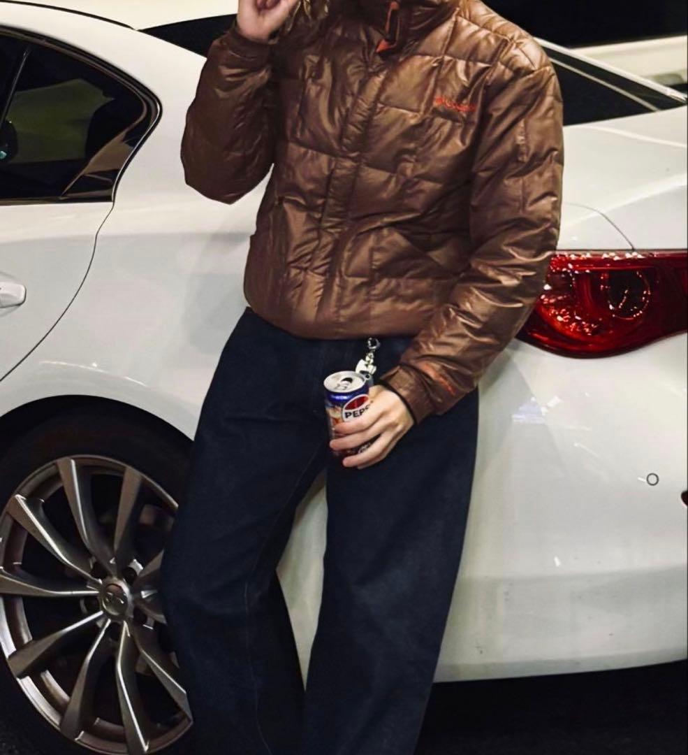 【希少❗️】Columbia ダウンジャケット ドローコード付き M ブラウン