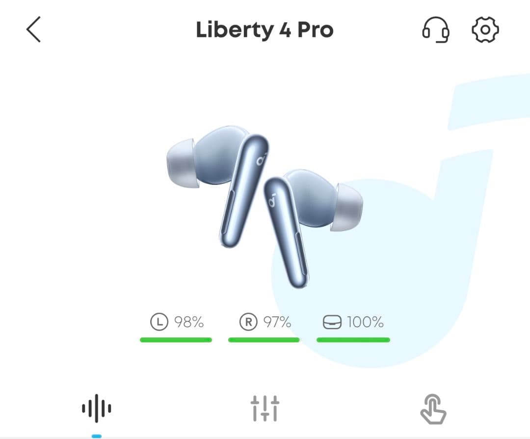Liberty 4 Pro ワイヤレスイヤホン シルバー