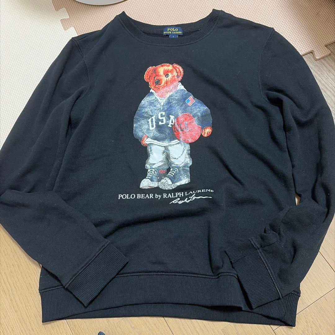 Polo Ralph Lauren ポロベア スウェット L ブラック