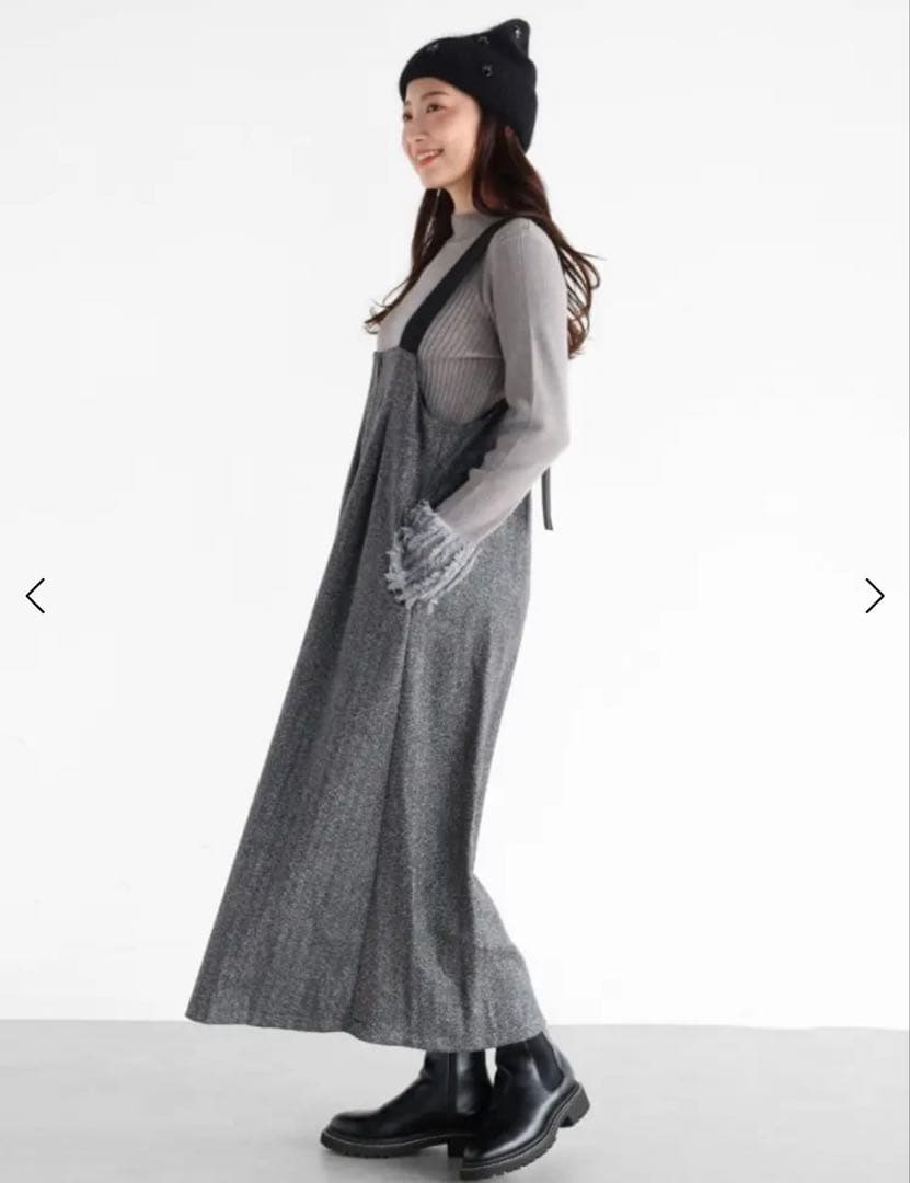 SCOTCLUB購入⭐︎Vin ヘリンボーンツイードジャンパースカート