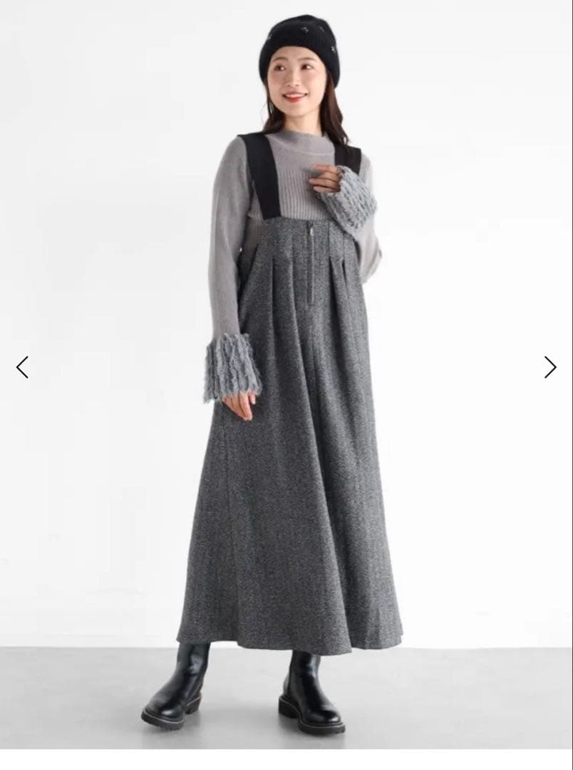 SCOTCLUB購入⭐︎Vin ヘリンボーンツイードジャンパースカート