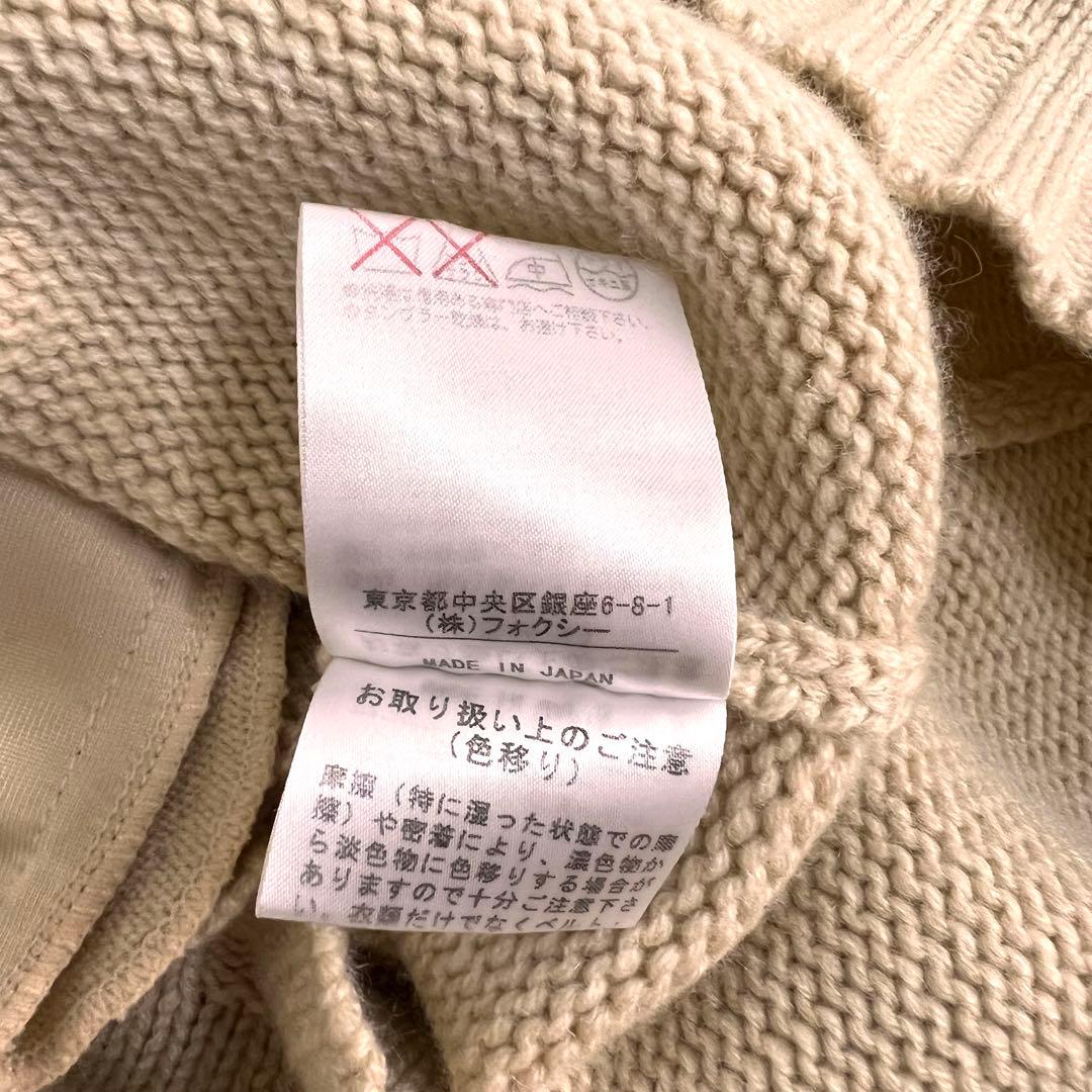 『美品』FOXEY フォクシー カシミヤ100% ノースリーブ　ワンピース 38