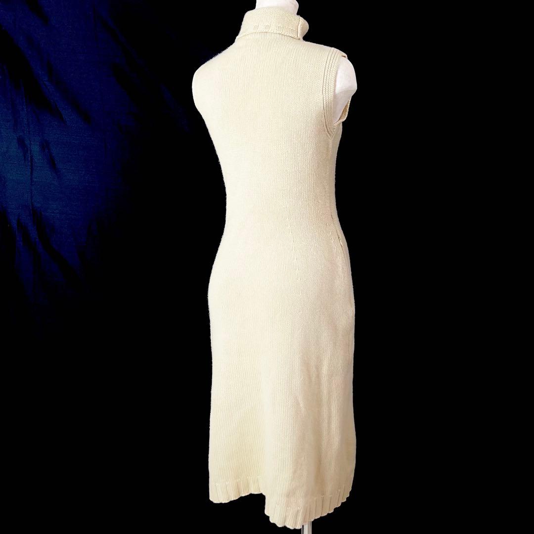 『美品』FOXEY フォクシー カシミヤ100% ノースリーブ　ワンピース 38