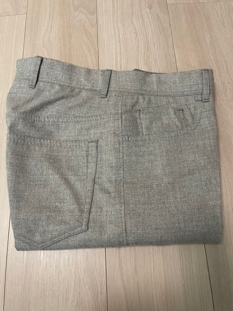 【美品】リングヂャケットナポリ 5ポケットトラウザーズ グレージュ 46