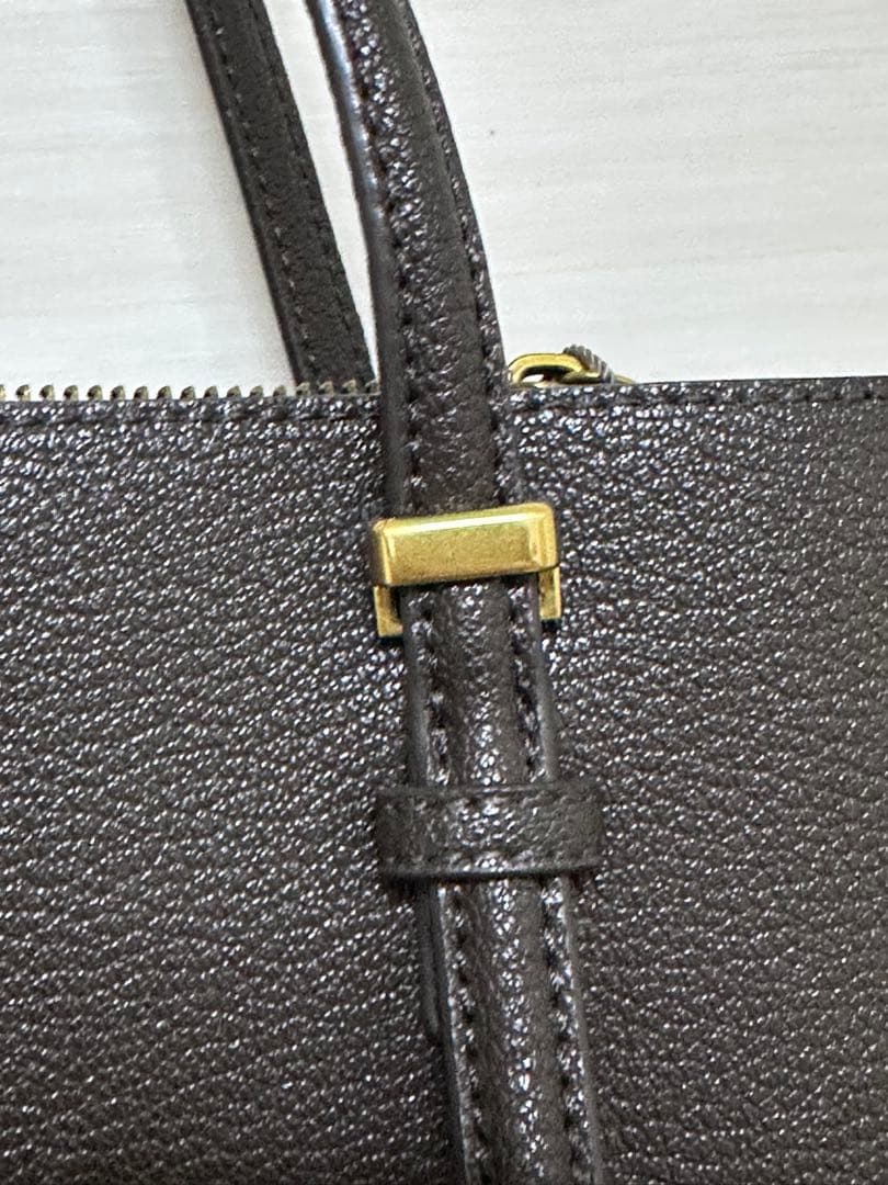 【美品】CHARLES & KEITH クラシックダブルハンドルトートバッグ