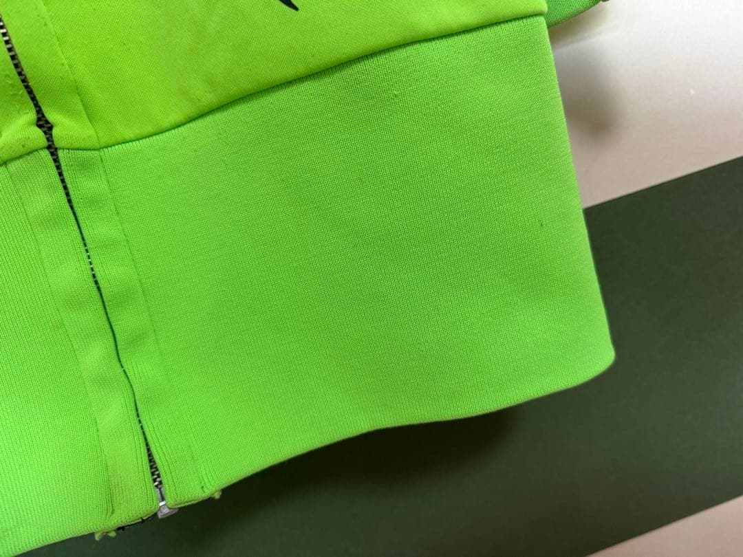 ☆crazy tribe ネオングリーンジャージワンピ☆