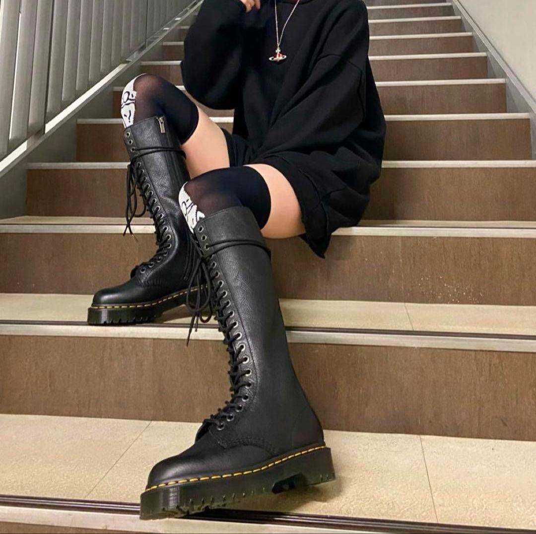 Dr.Martens 1B60BEX UK5 黒 厚底 20ホール 平手友梨奈