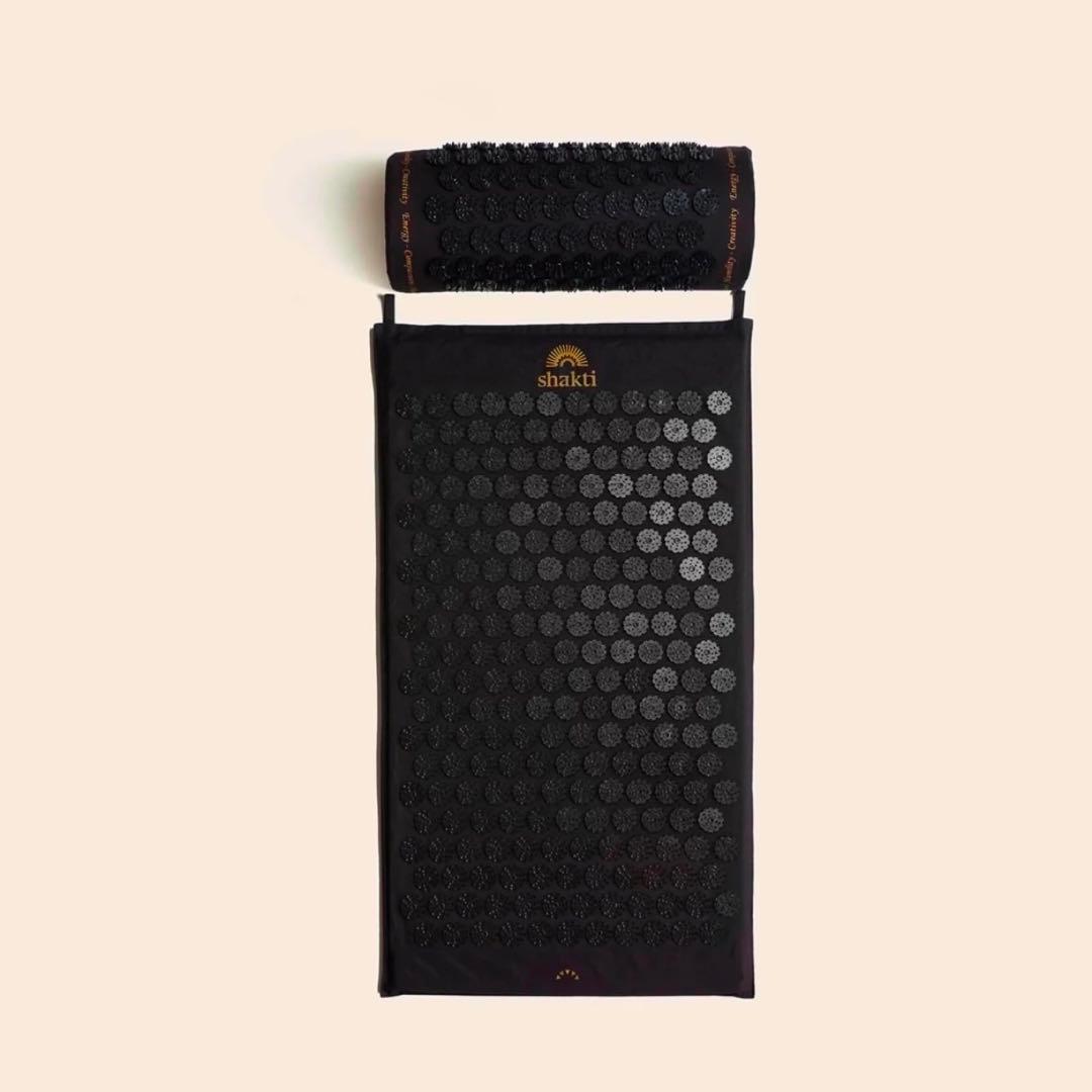 【正規品】新品　シャクティマット＆ピローセット　ブラック　オリジナル　レベル2